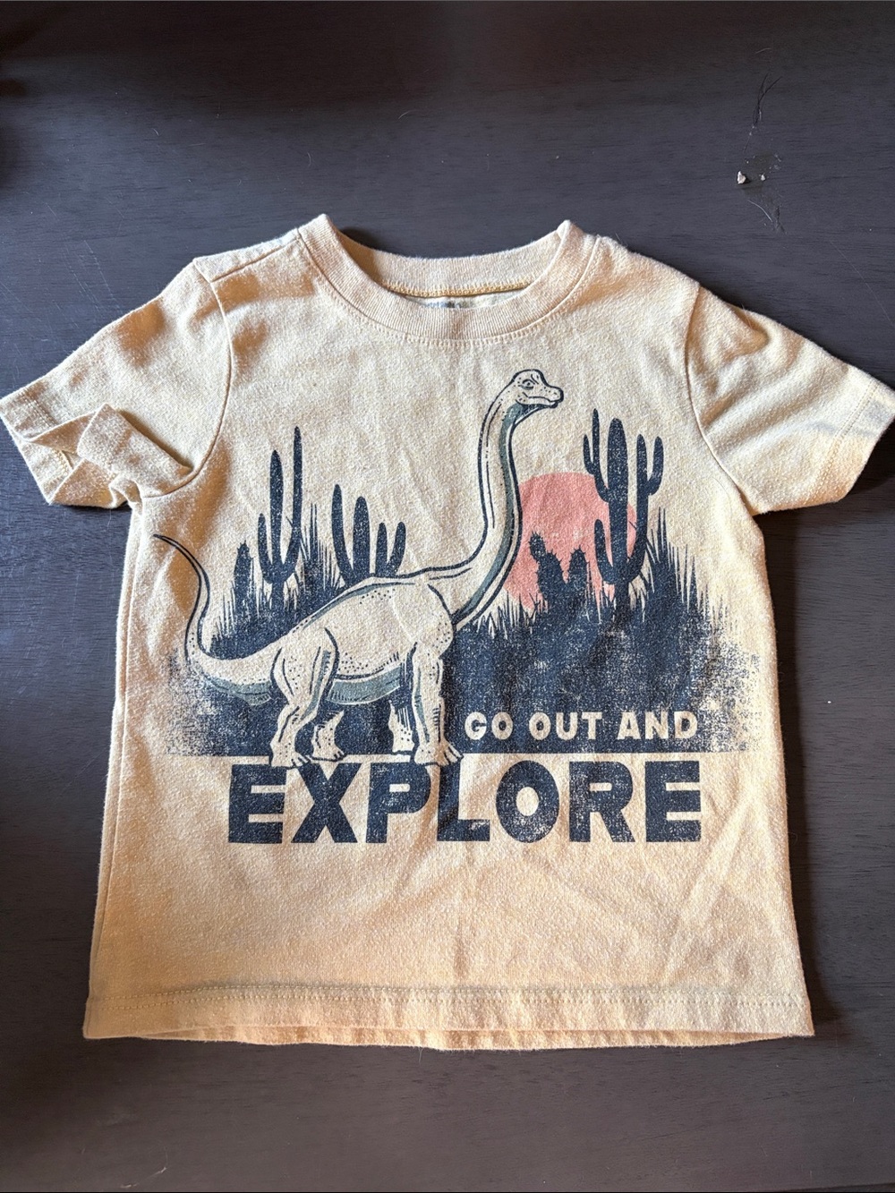 Garanimals Yellow Dinosaur 'Explore' Short Sleeve Tee